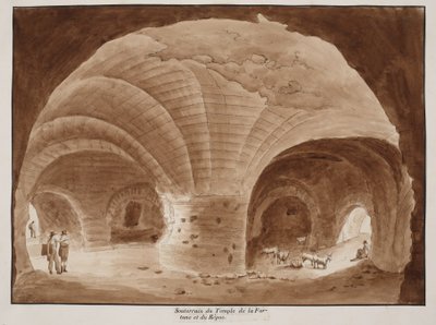 Basamento del Tempio della Fortuna e del Riposo, 1833 da Agostino Tofanelli